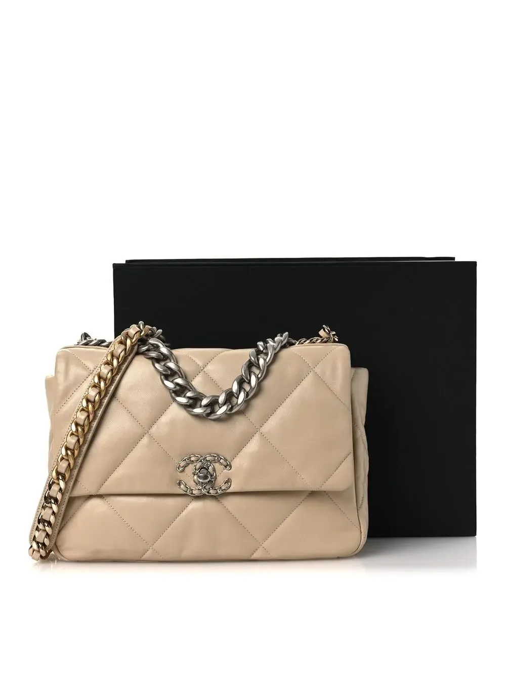 Lambskin Quilted Large Chanel 19 Flap #311319C40B